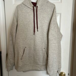 Russell Hoodie Men’s X-Large Heather Grey Kangaroo Pocket Sweatshirt